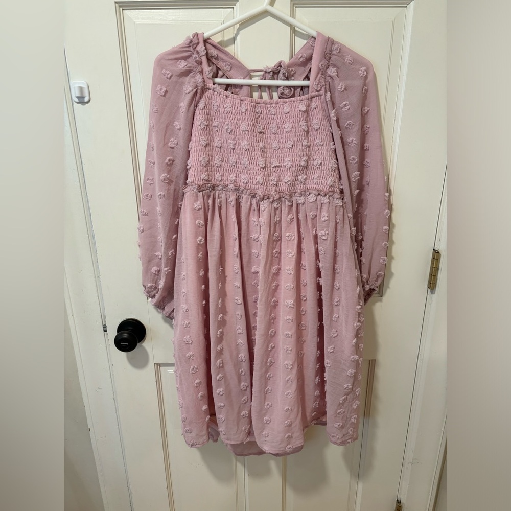 Size L Pink Blush Listicle Maternity Dress Like New